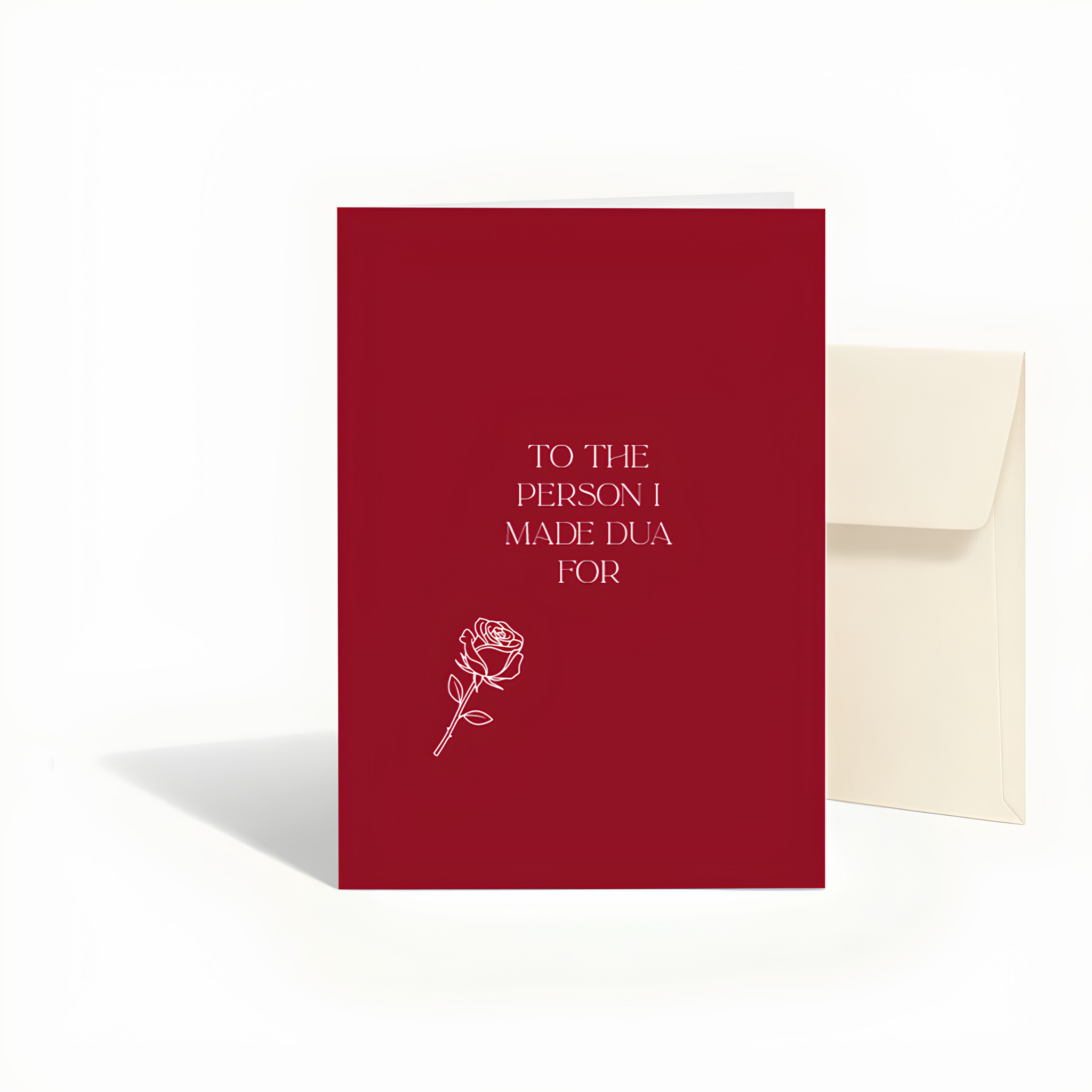 To the Person I Made Du’a For Islamic Love Card | Islamic Spouse Greeting Card
