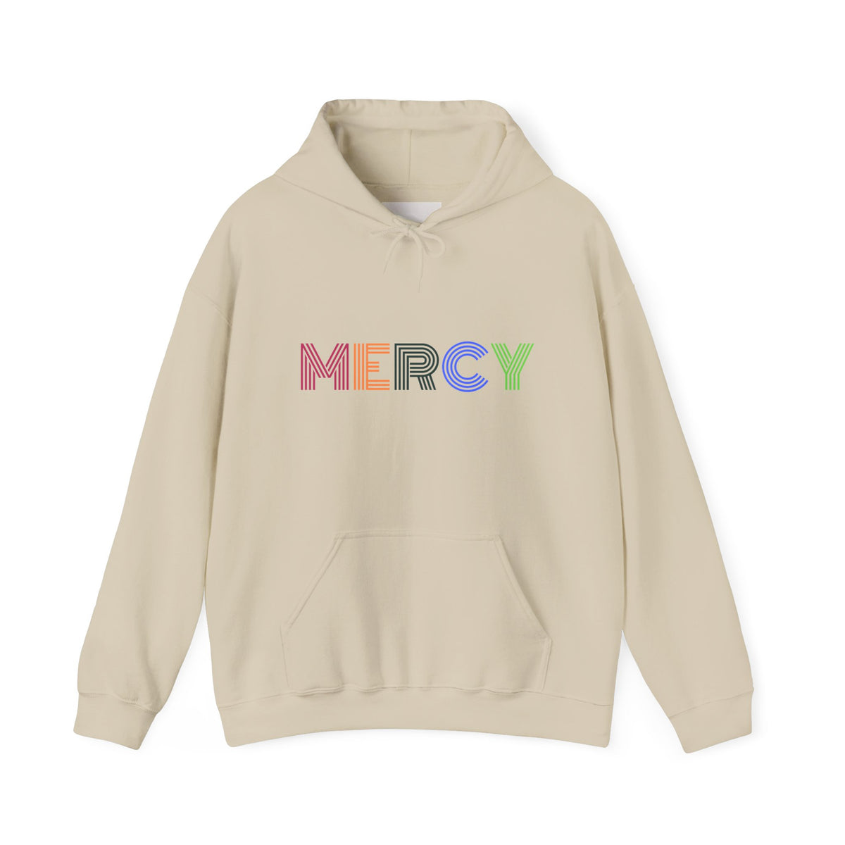 Mercy Hoodie — Colorful Mercy Graphic Hooded Sweatshirt