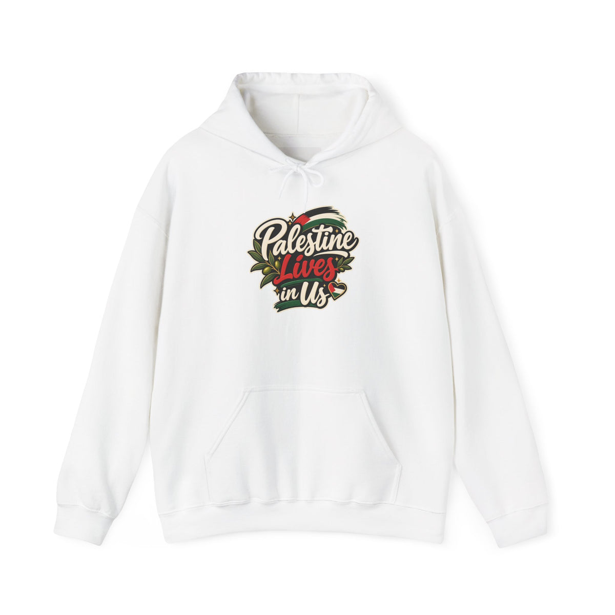 Hoodie — "Palestine Lives in Us" Graphic Hoodie