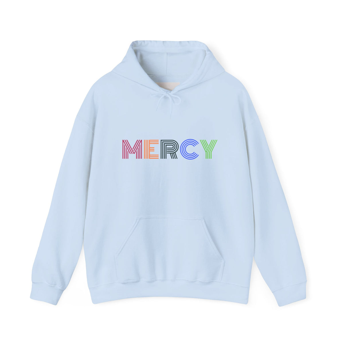 Mercy Hoodie — Colorful Mercy Graphic Hooded Sweatshirt