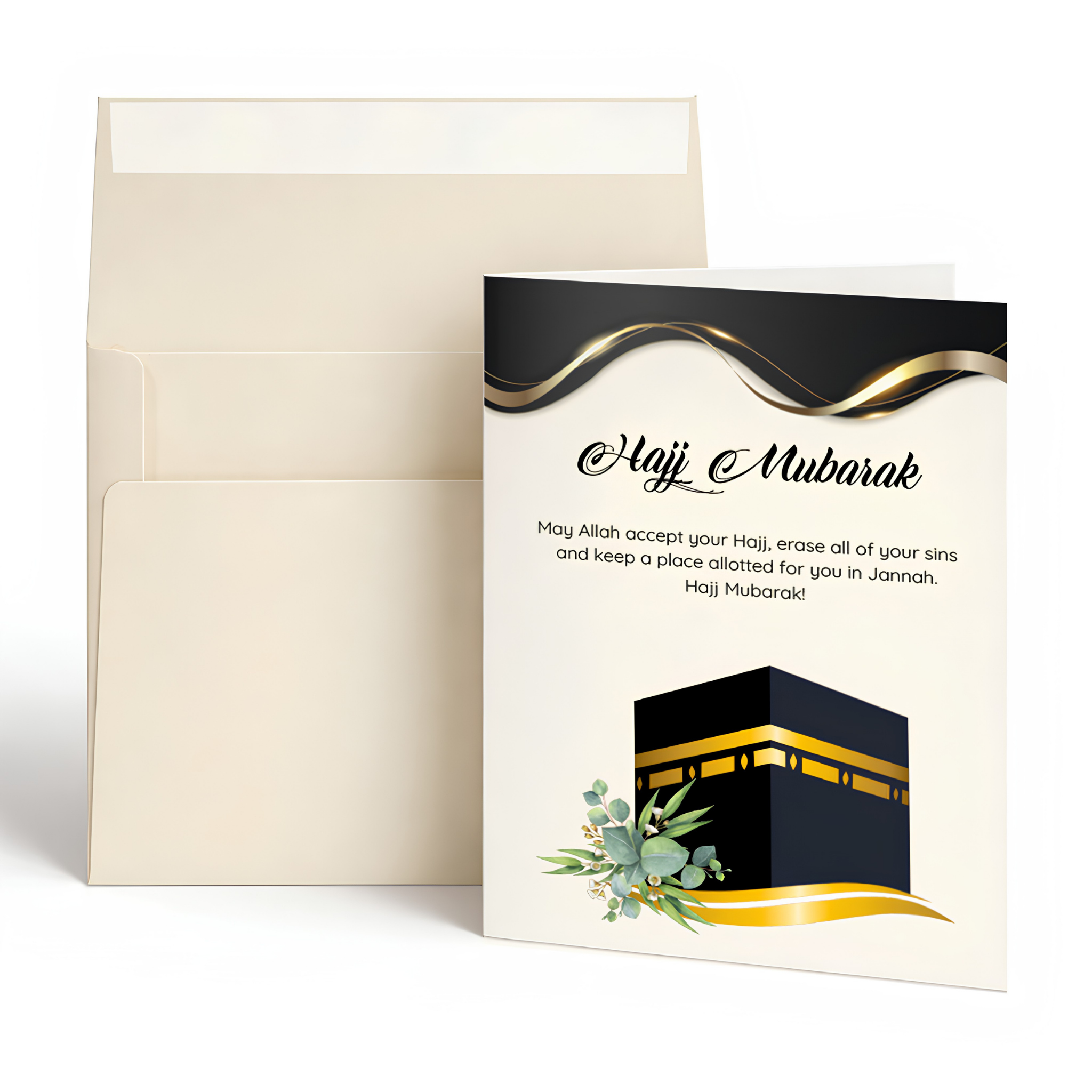 Hajj Mubarak Islamic Greeting Card for Pilgrims