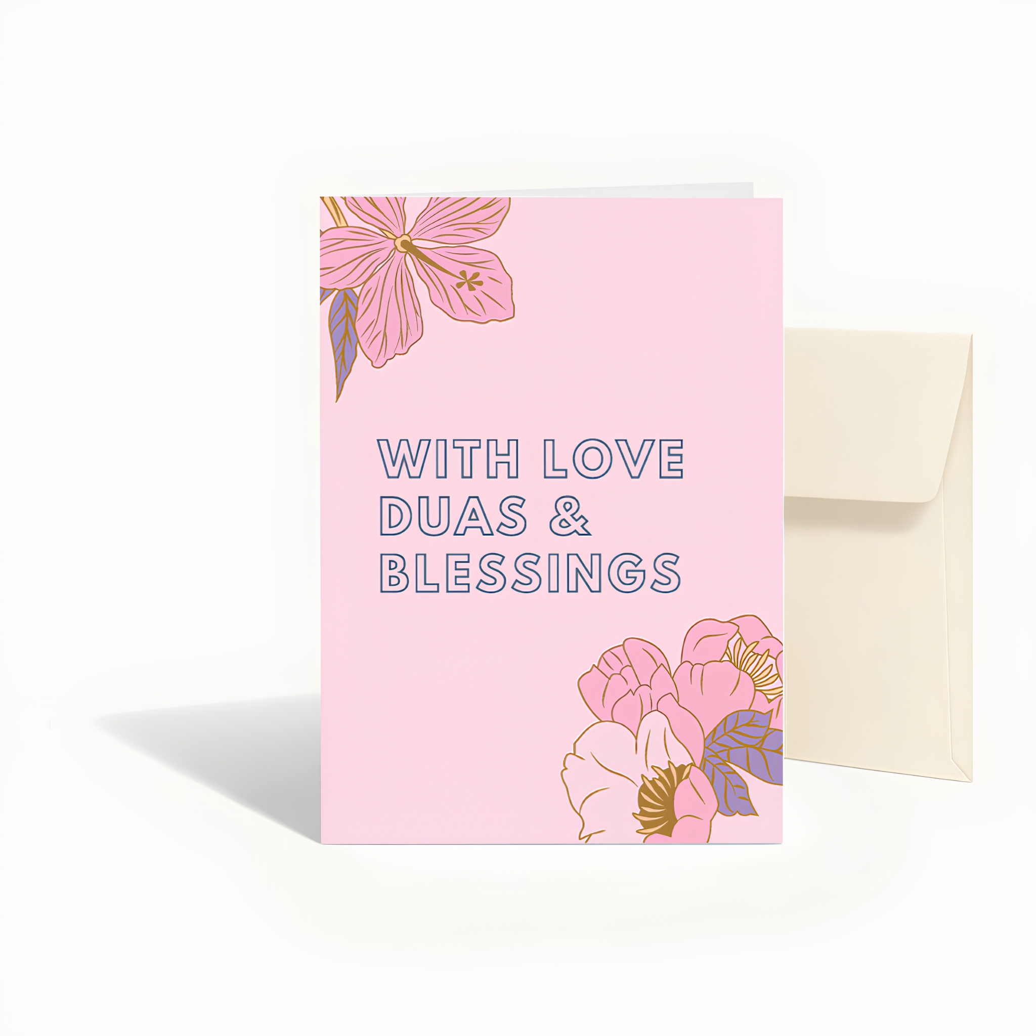 With Love, Du’as and Blessings Islamic Greeting Card