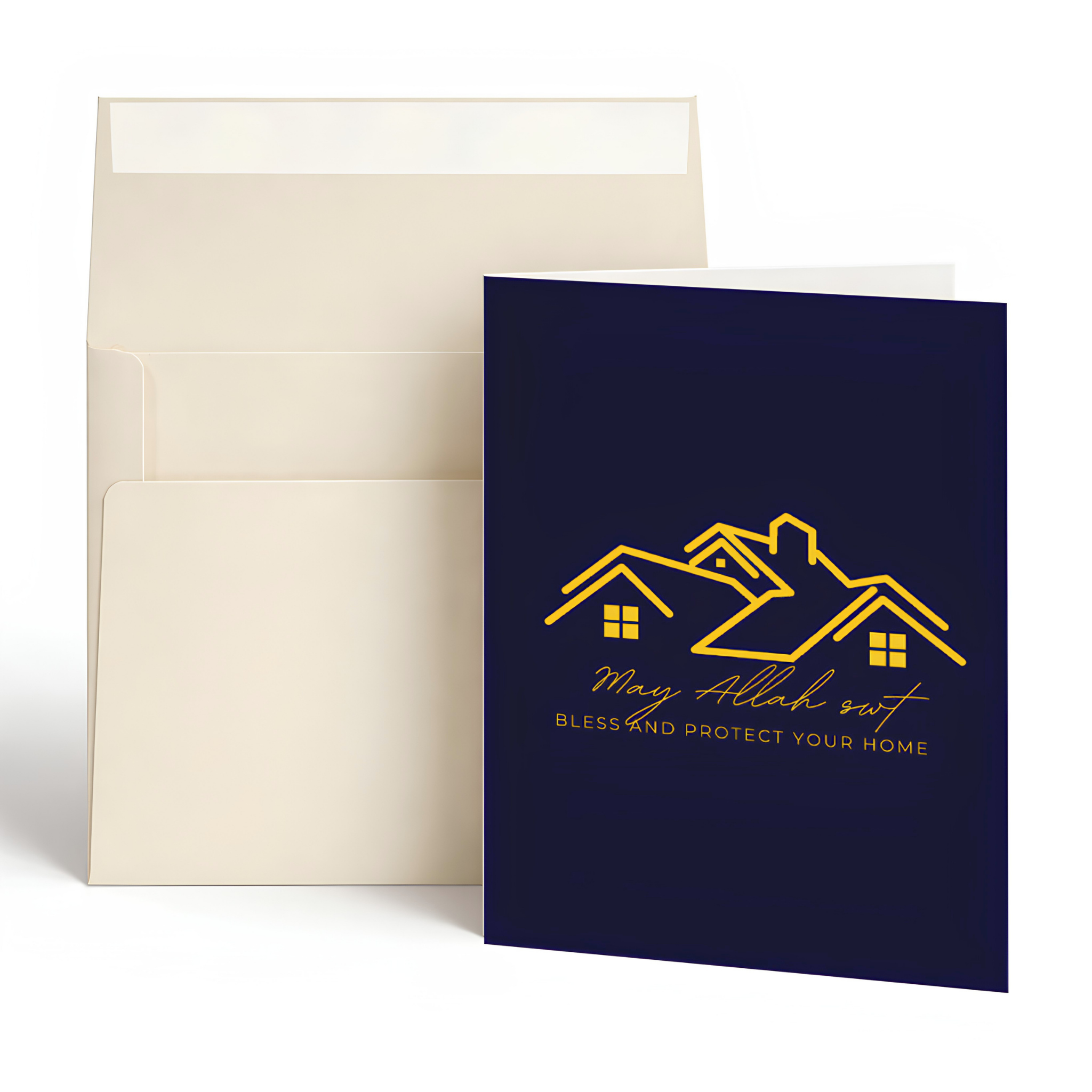 May Allah Bless and Protect Your Home Islamic Greeting Card | Islamic Housewarming Greeting Card