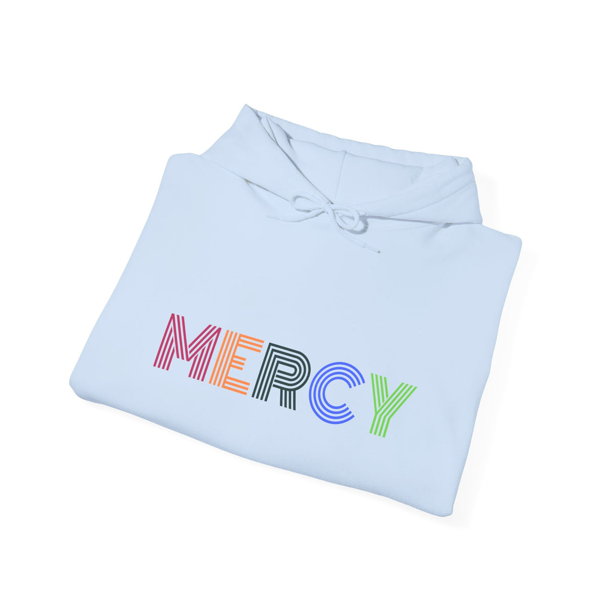 Mercy Hoodie — Colorful Mercy Graphic Hooded Sweatshirt