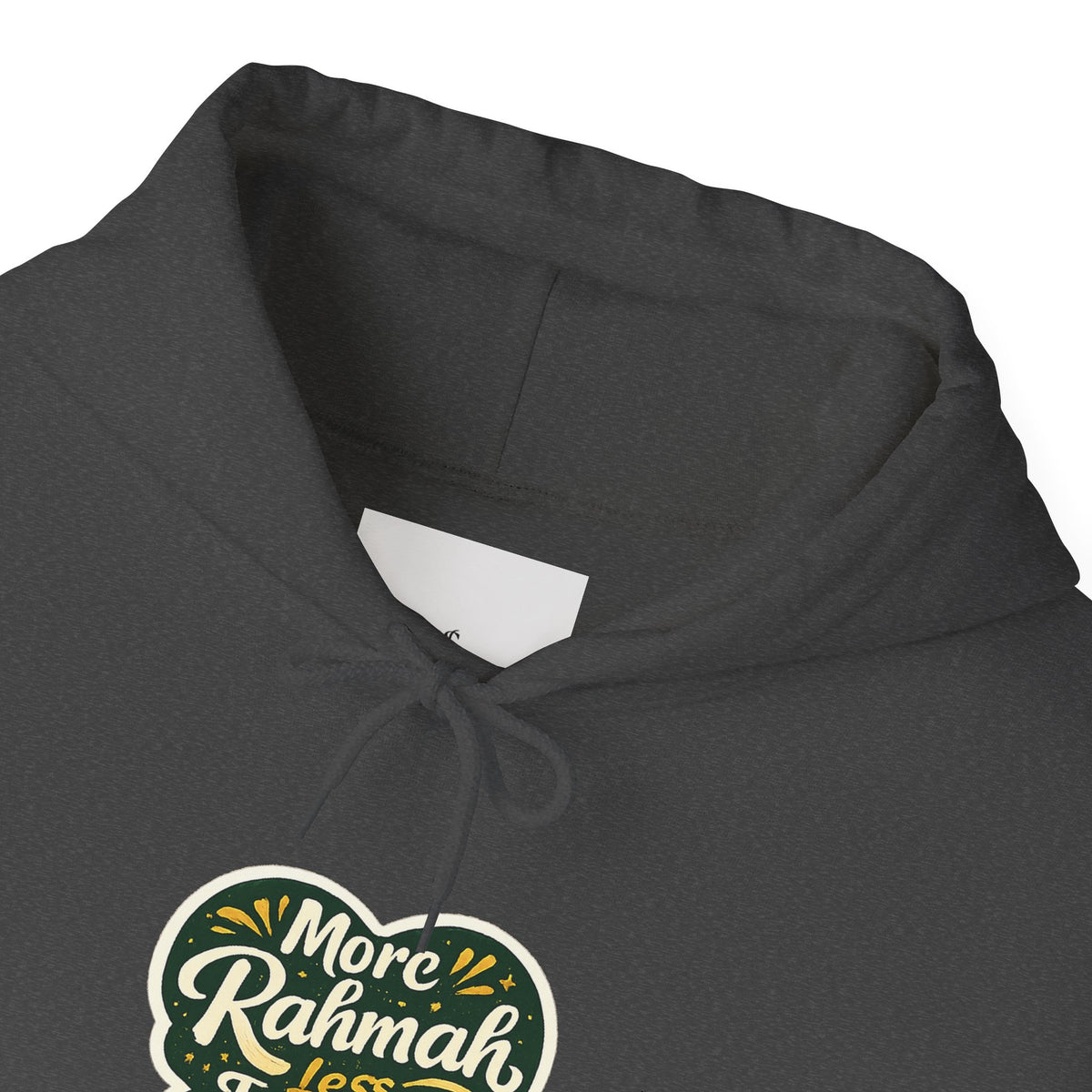 Hoodie — “More Rahmah Less Judgment” Inspirational Islamic Comfort Hoodie