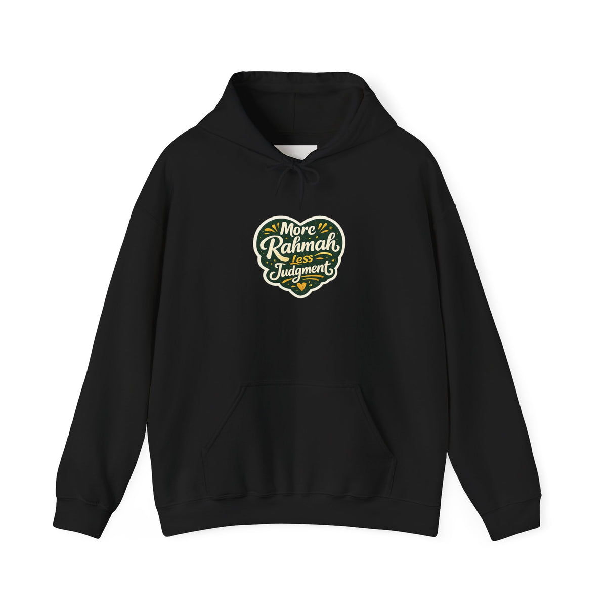 Hoodie — “More Rahmah Less Judgment” Inspirational Islamic Comfort Hoodie