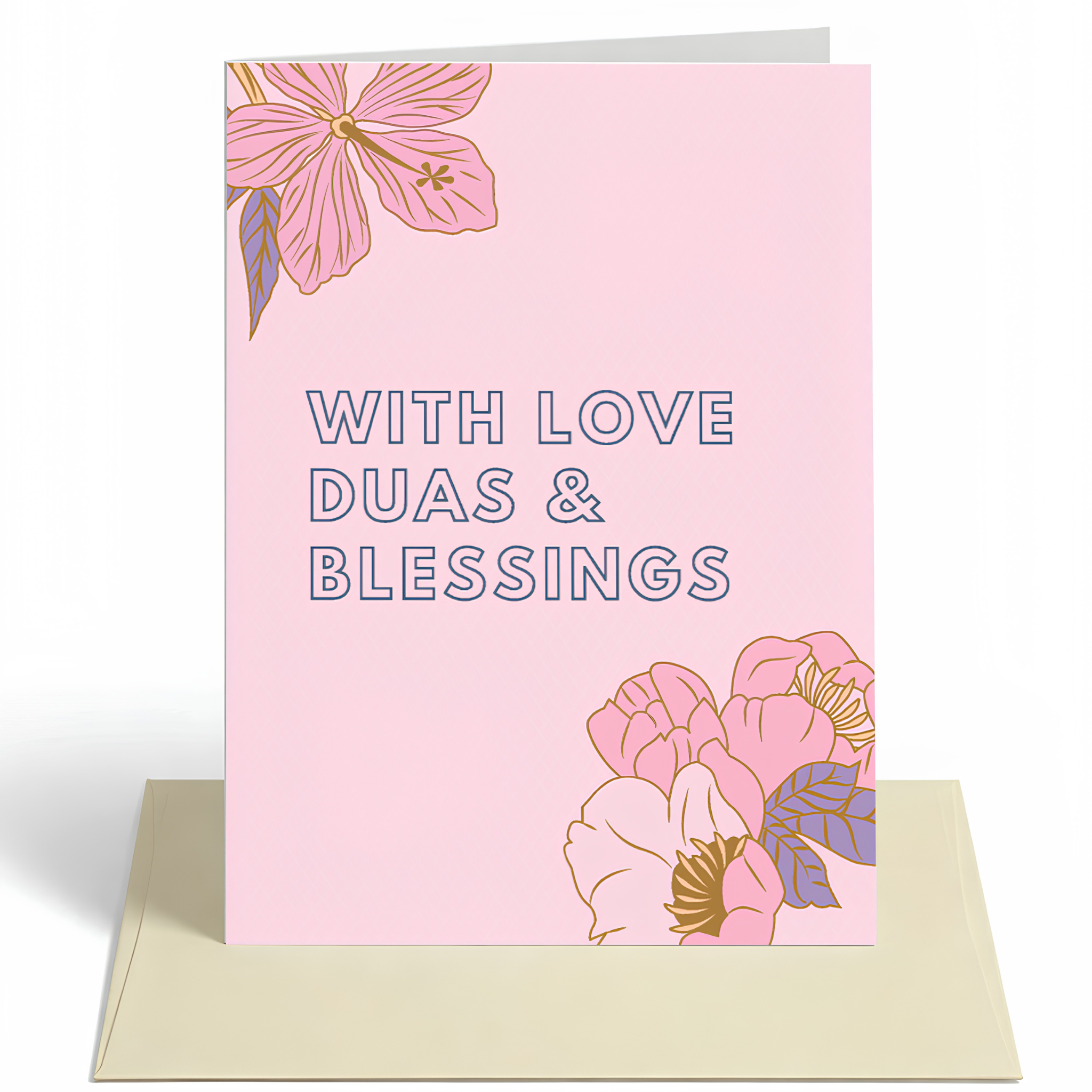 With Love, Du’as and Blessings Islamic Greeting Card