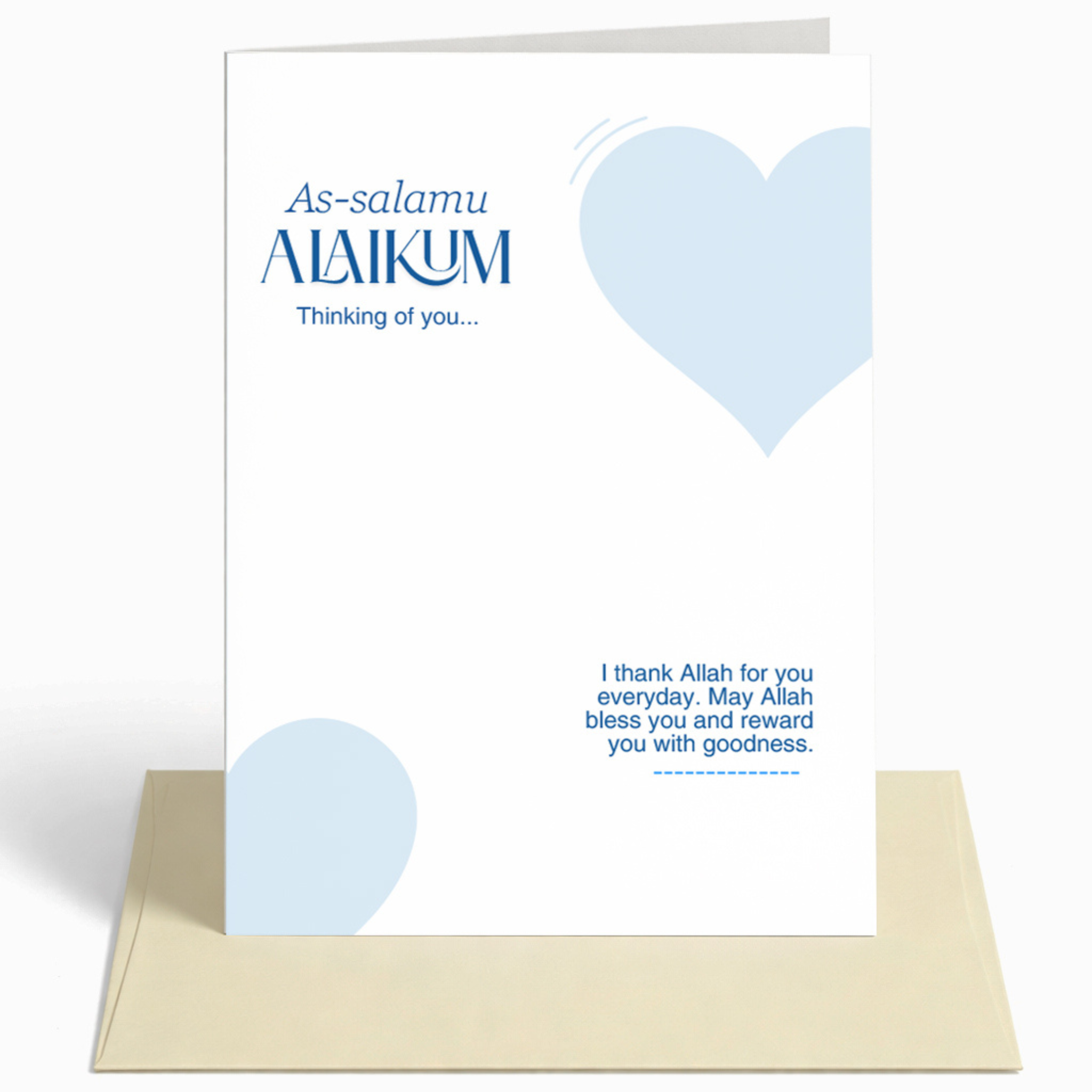 As-salamu Alaikum Thinking of You Islamic Greeting Card