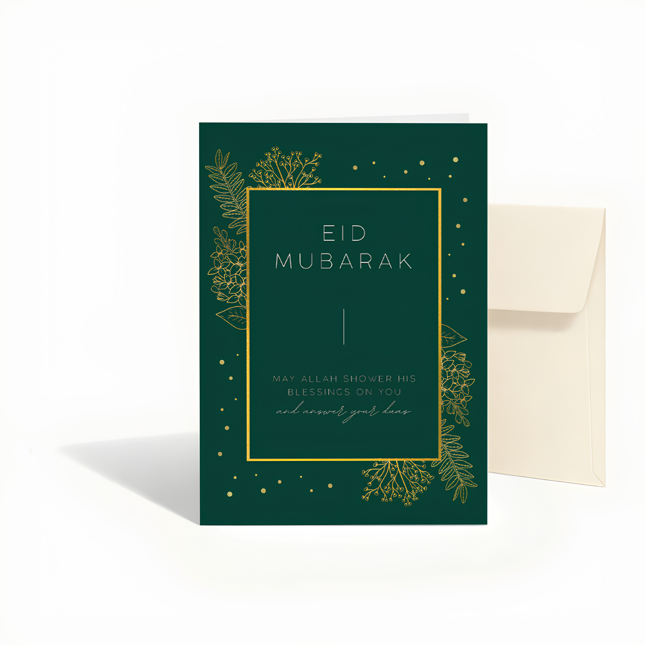 Eid Mubarak Greeting Card | Islamic Eid Du’a Card