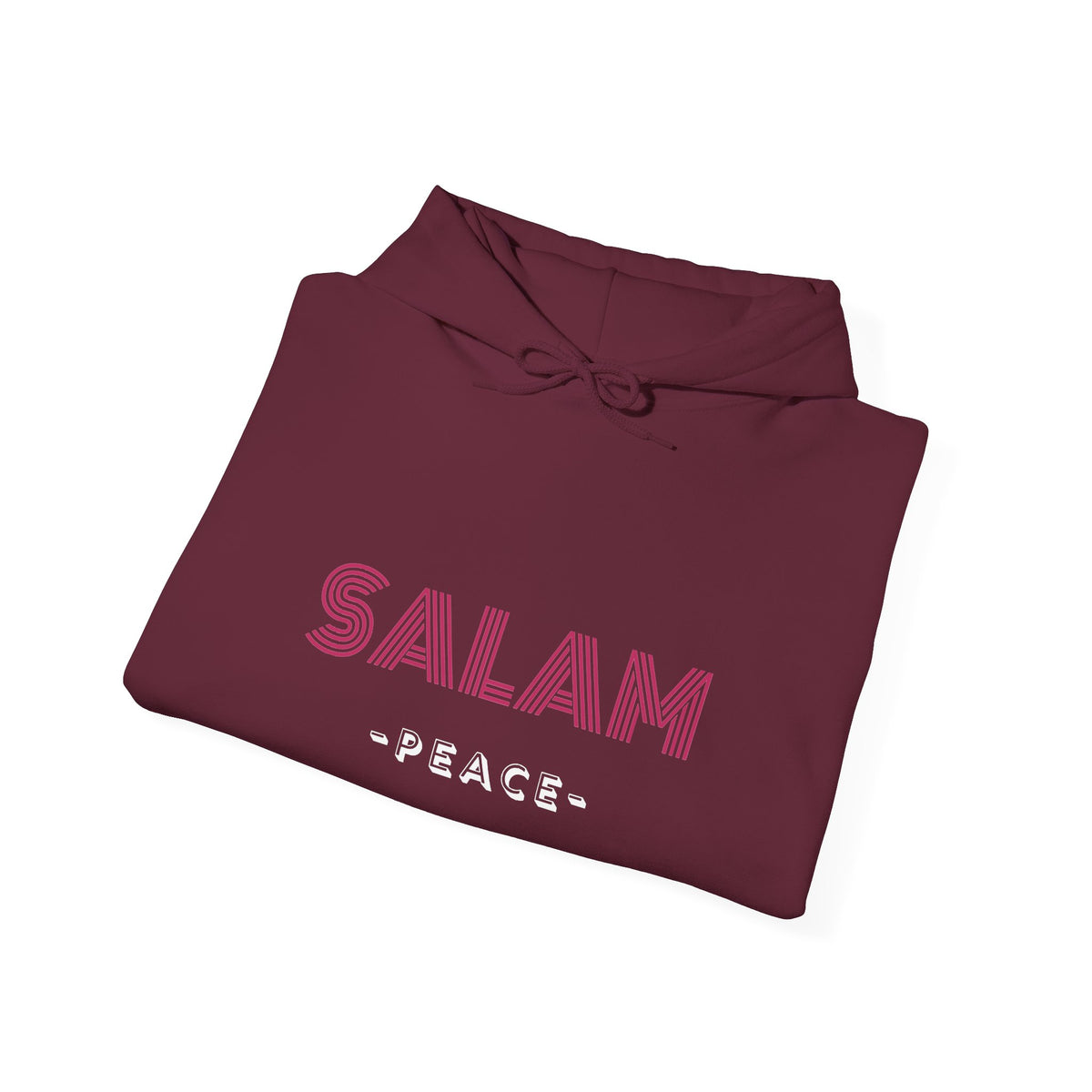 Salam Peace Hoodie — 'SALAM' Typography Peaceful Message Sweatshirt