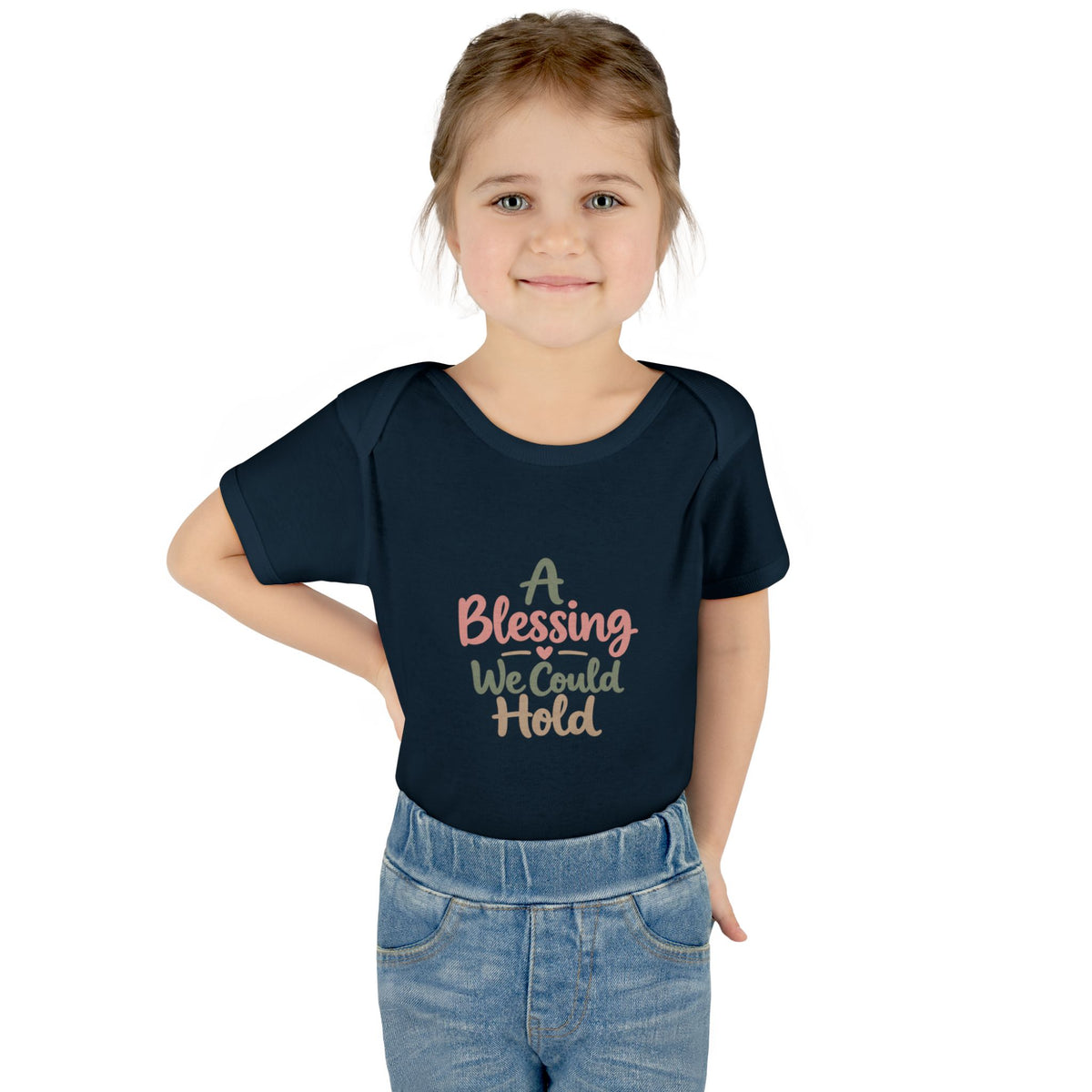 Infant Bodysuit — "A Blessing We Could Hold" Baby Onesie (Newborn Gift)