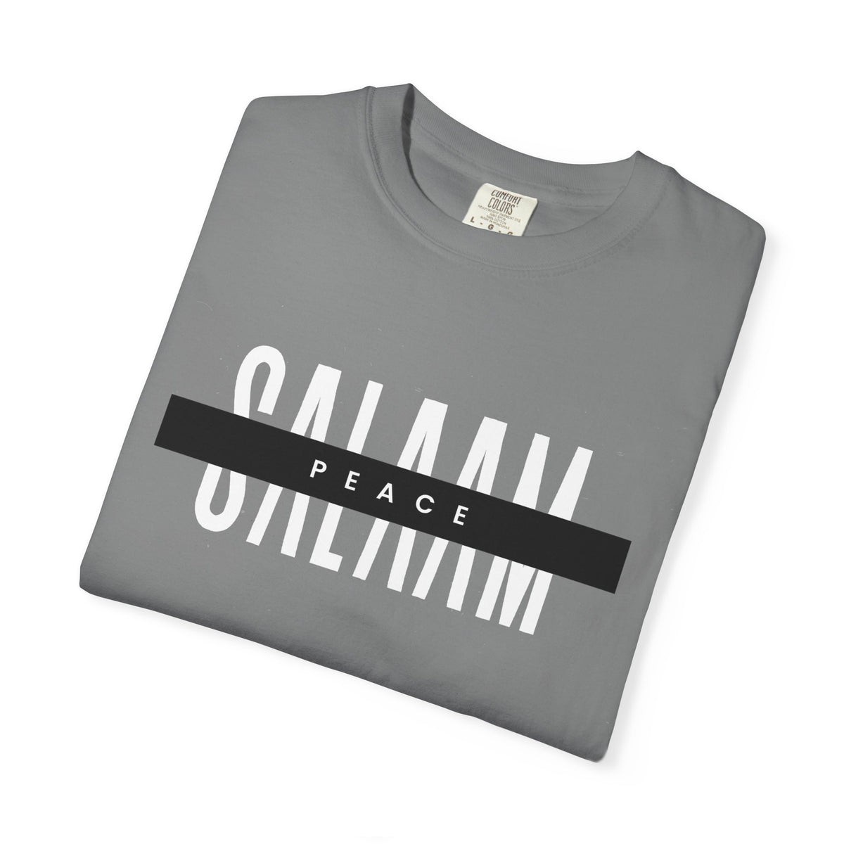 Salaam Peace T-Shirt — Minimal Islamic Greeting Tee