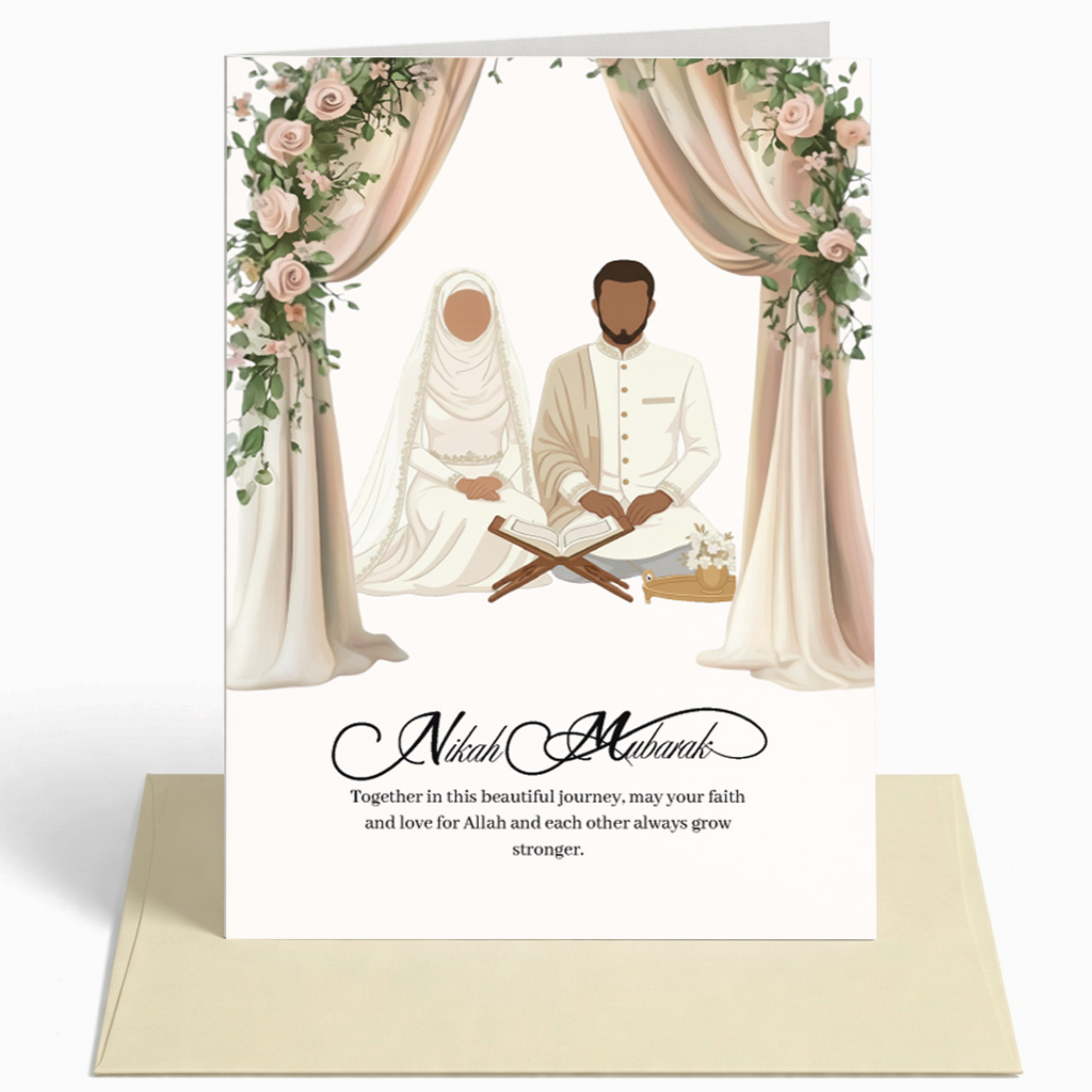 Nikah Mubarak Islamic Greeting Card | Nikah Mubarak Greeting Card