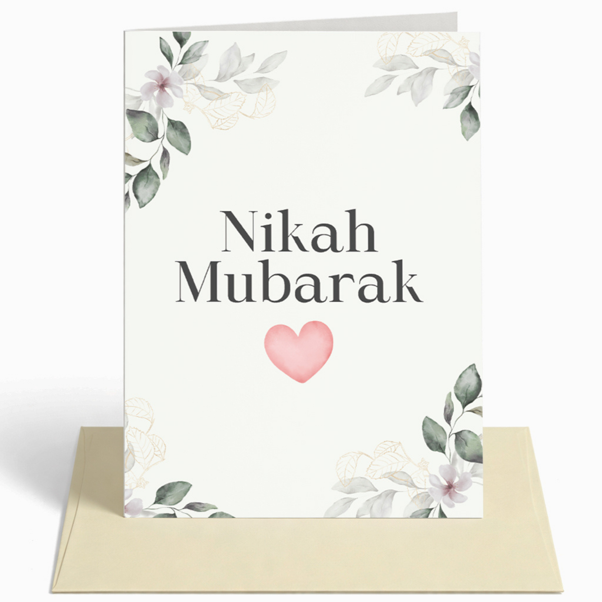 Nikah Mubarak Islamic Greeting Card | Nikah Mubarak Card