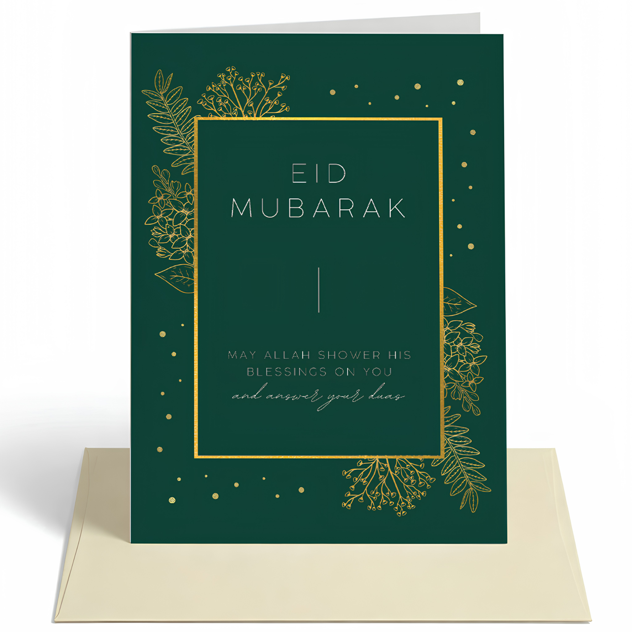 Eid Mubarak Greeting Card | Islamic Eid Du’a Card