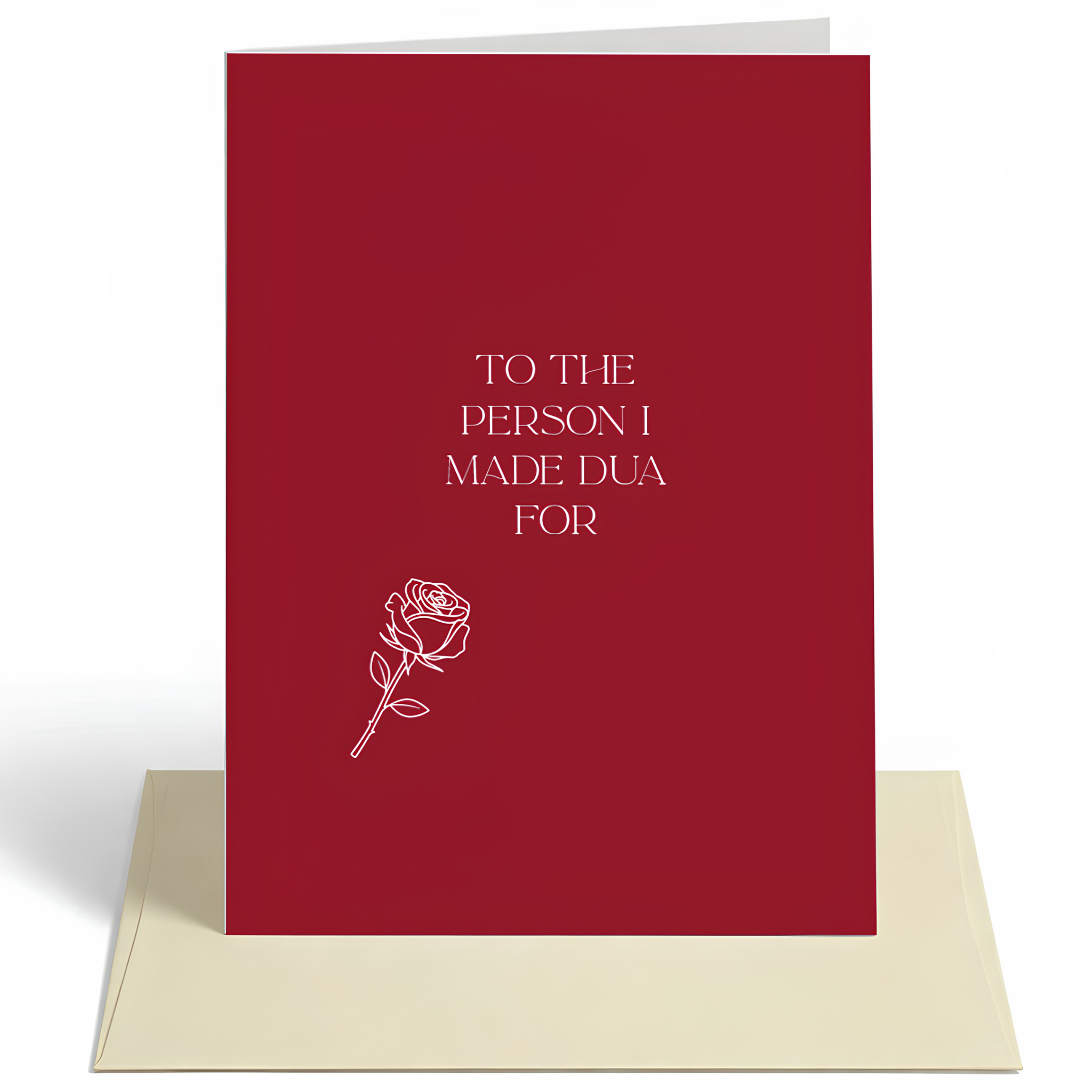 To the Person I Made Du’a For Islamic Love Card | Islamic Spouse Greeting Card