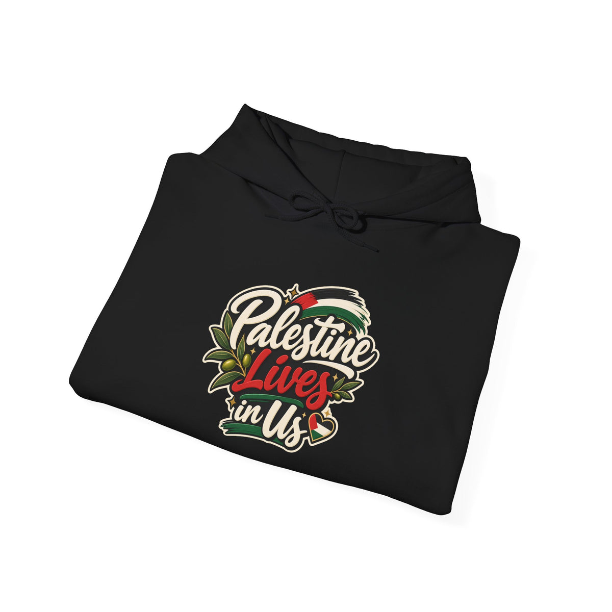 Hoodie — "Palestine Lives in Us" Graphic Hoodie
