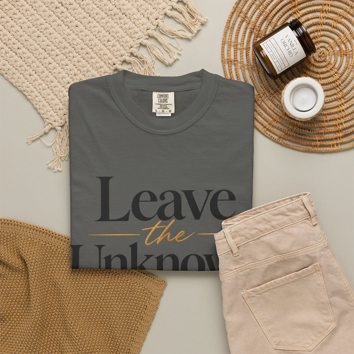 Leave the Unknown With Allah T-Shirt — Islamic Faith Inspirational Tee
