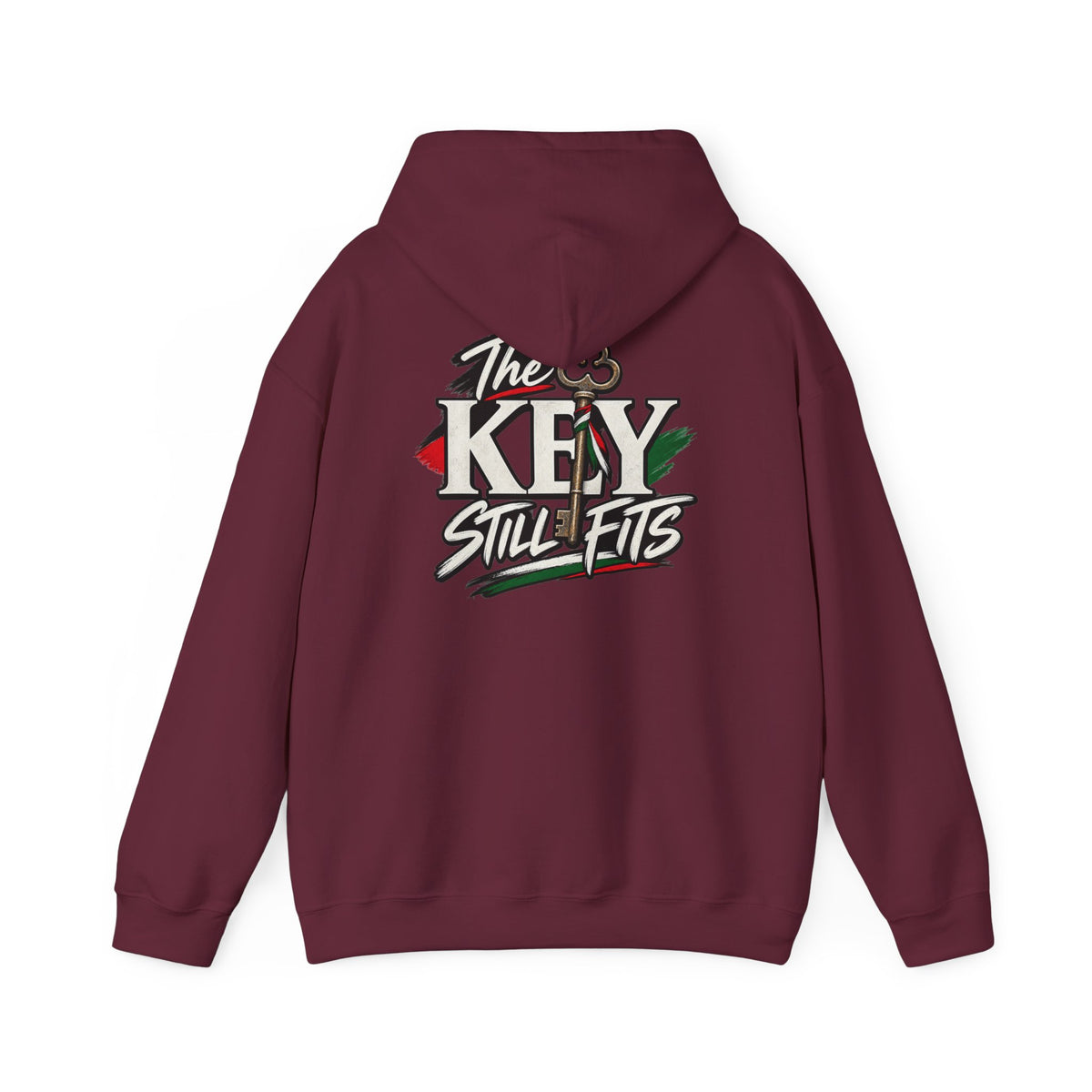 Hoodie — 'The Key Still Fits' Retro Script Logo Pullover