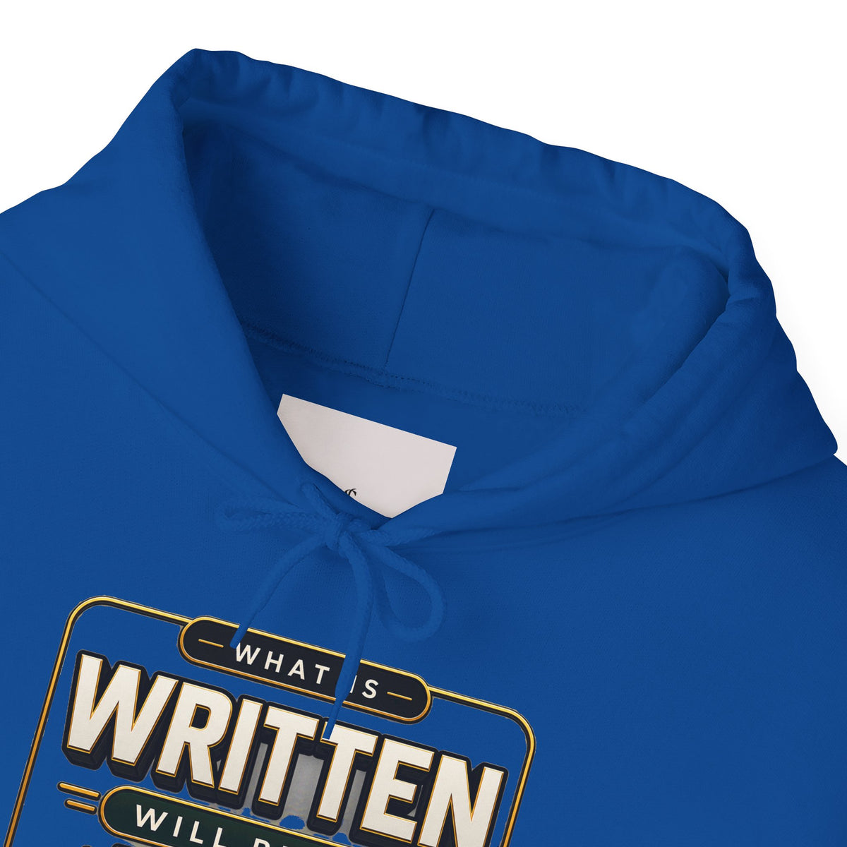 Hoodie - "What Is Written Will Reach You" Vintage Sign Graphic Hoodie