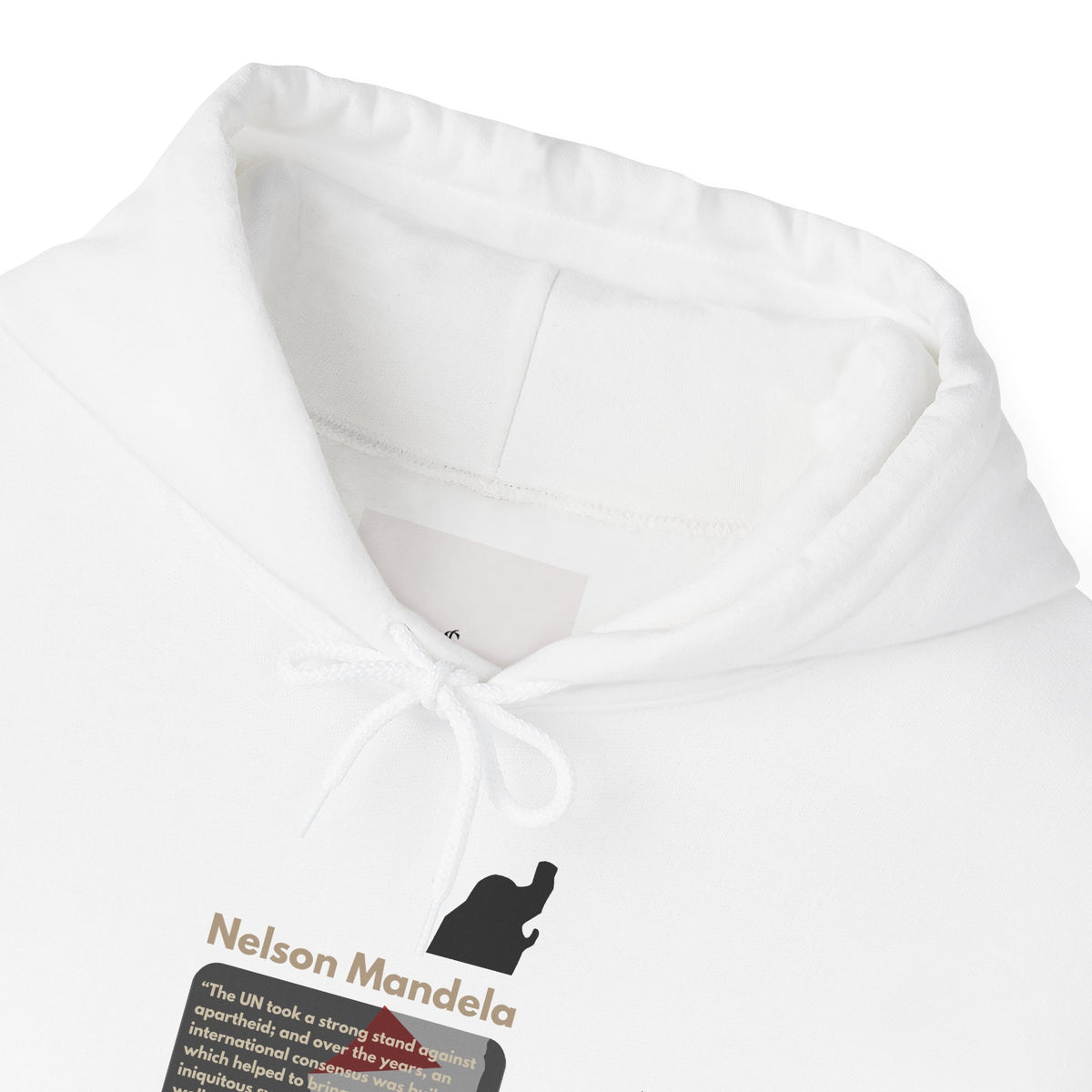 Hoodie - Nelson Mandela Quote & Palestine Flag Graphic