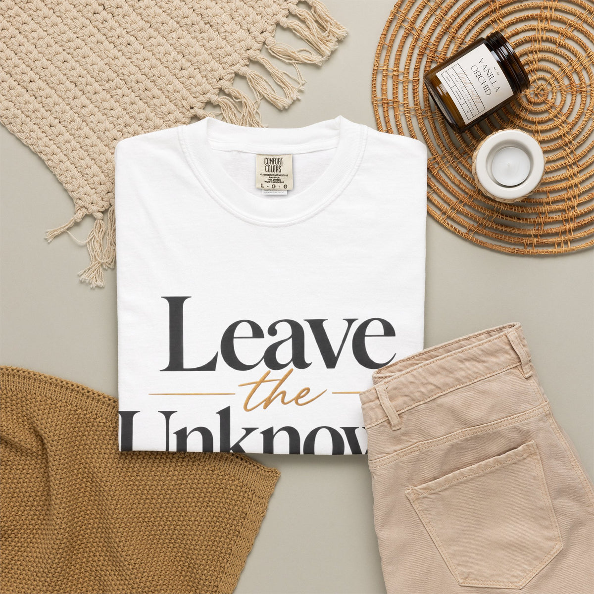 Leave the Unknown With Allah T-Shirt — Islamic Faith Inspirational Tee