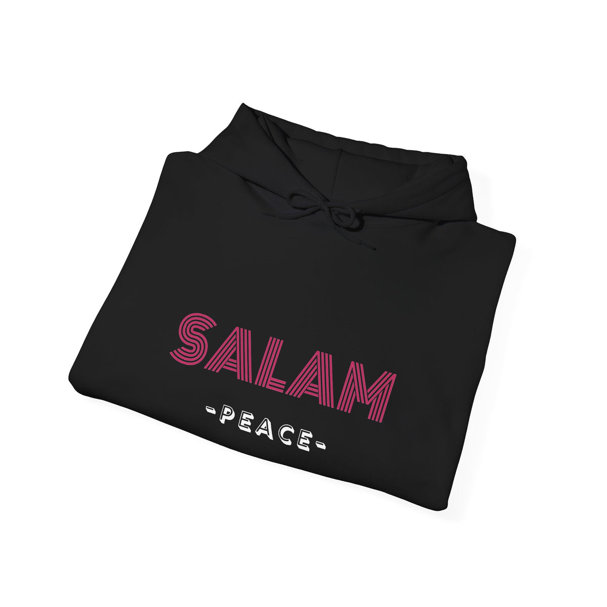 Salam Peace Hoodie — 'SALAM' Typography Peaceful Message Sweatshirt