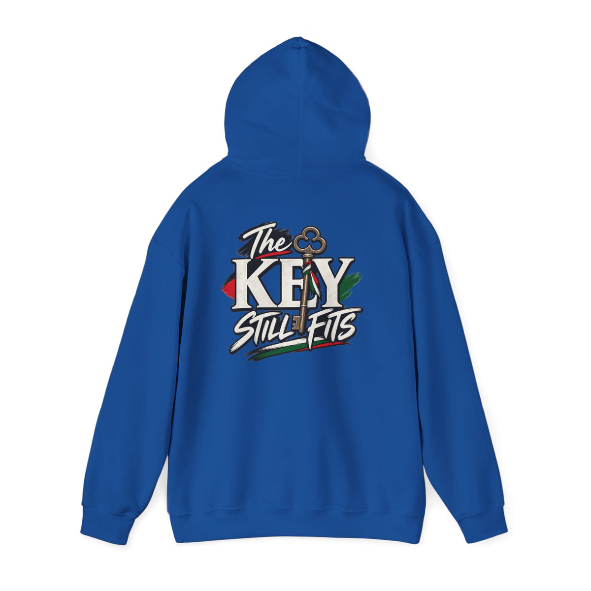 Hoodie — 'The Key Still Fits' Retro Script Logo Pullover