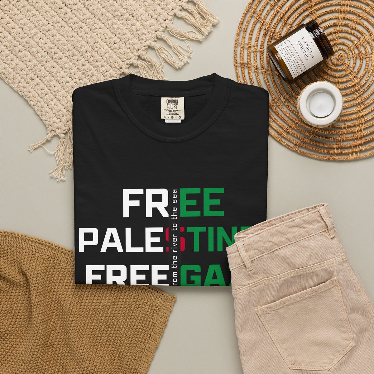 Free Palestine Free Gaza T-Shirt — Political Solidarity Tee