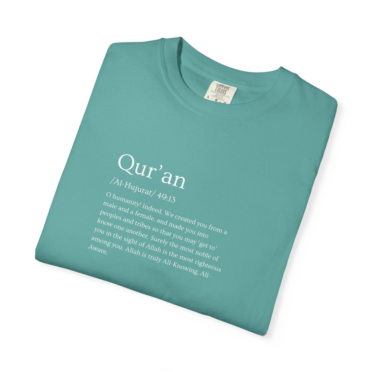 Qur'an Verse Graphic T-Shirt — Islamic Faith Typography Tee