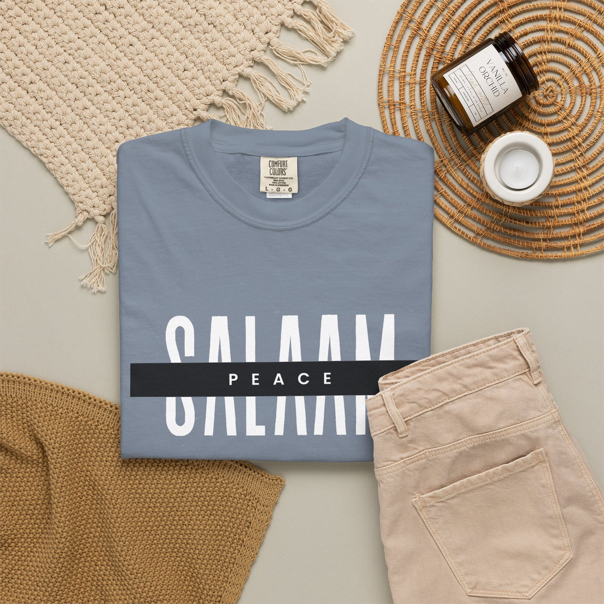 Salaam Peace T-Shirt — Minimal Islamic Greeting Tee