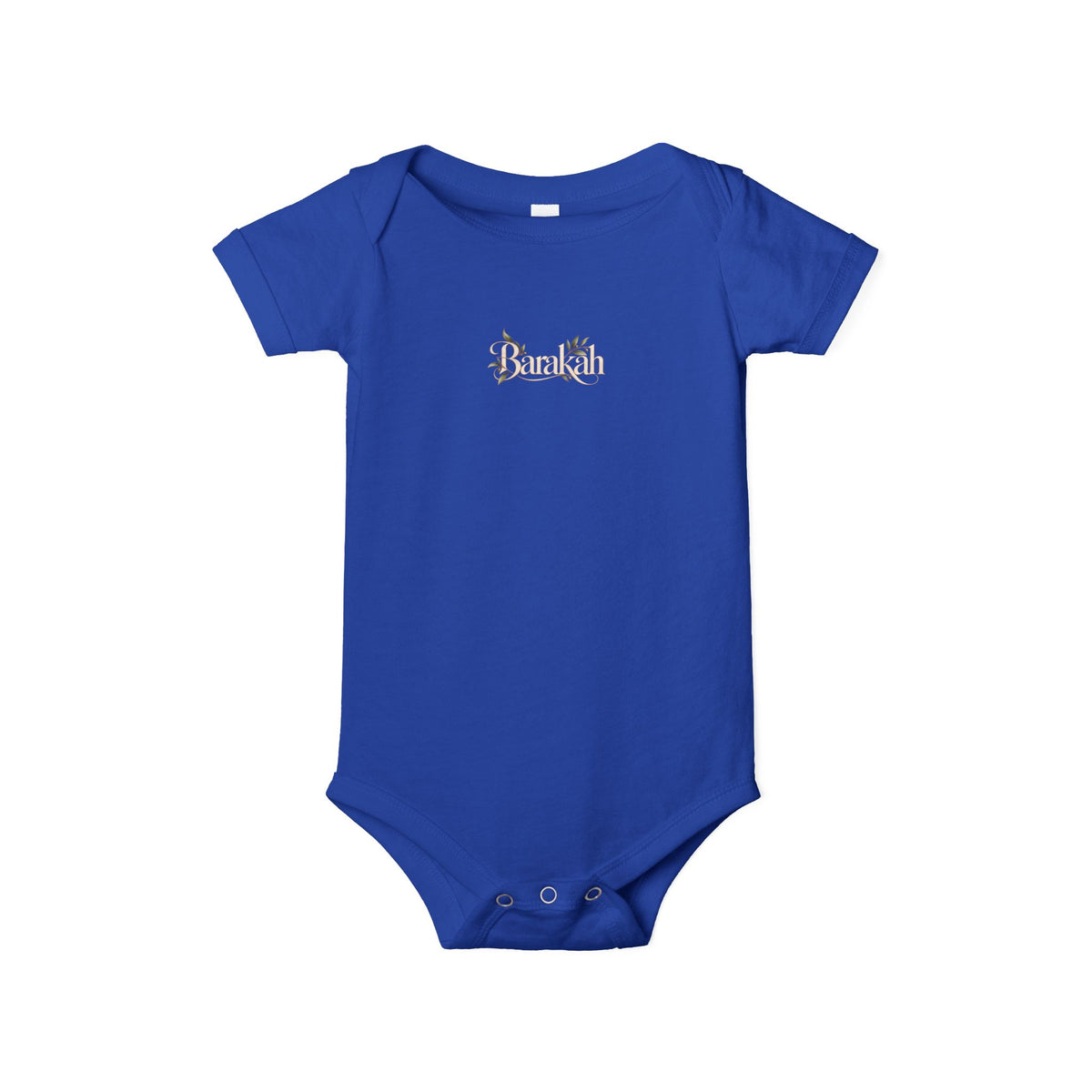 Floral 'Barakah' Infant Onesie — Soft Cotton Baby Bodysuit