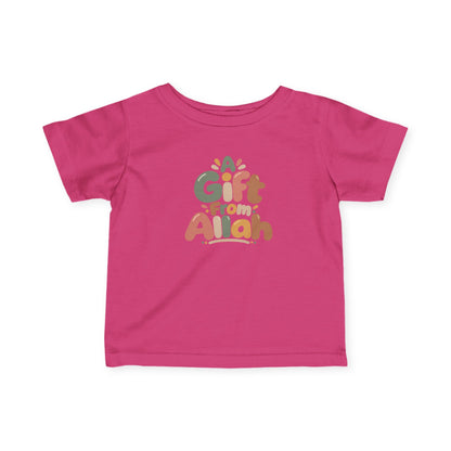Infant Tee — "A Gift From Allah" Cute Islamic Baby Shirt