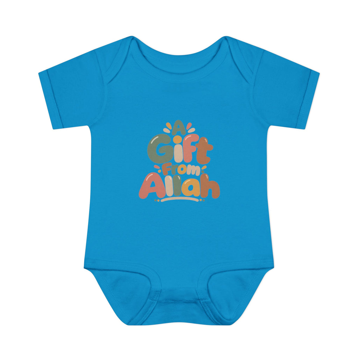 Infant Bodysuit — "A Gift From Allah" Baby Onesie, Islamic Newborn Gift