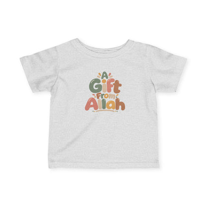 Infant Tee — "A Gift From Allah" Cute Islamic Baby Shirt
