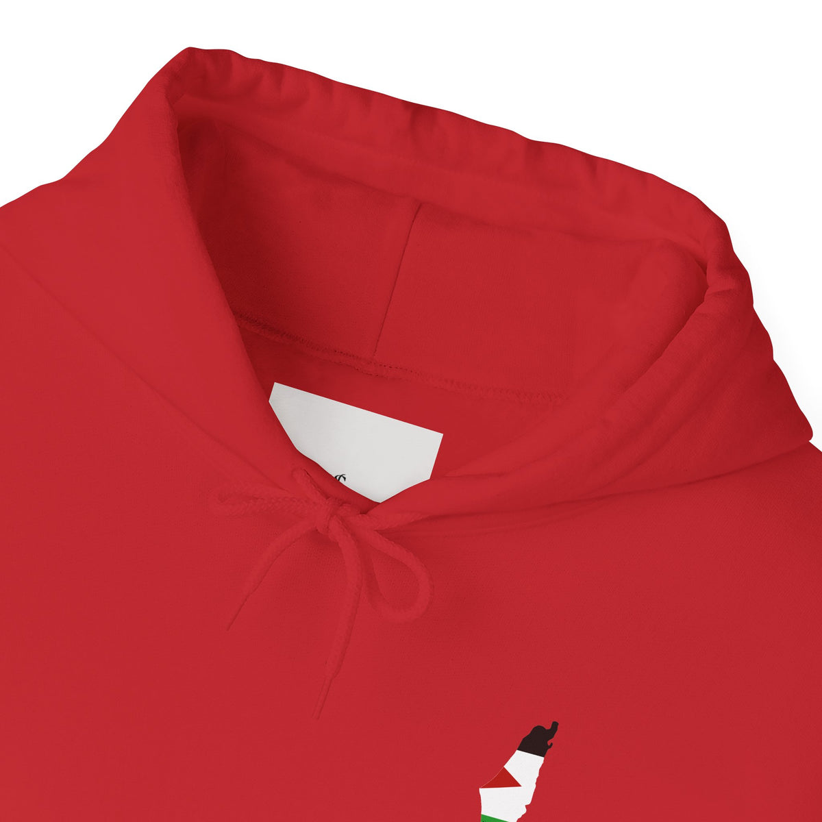 Minimalist Palestinian Flag Hoodie – Small Chest Emblem