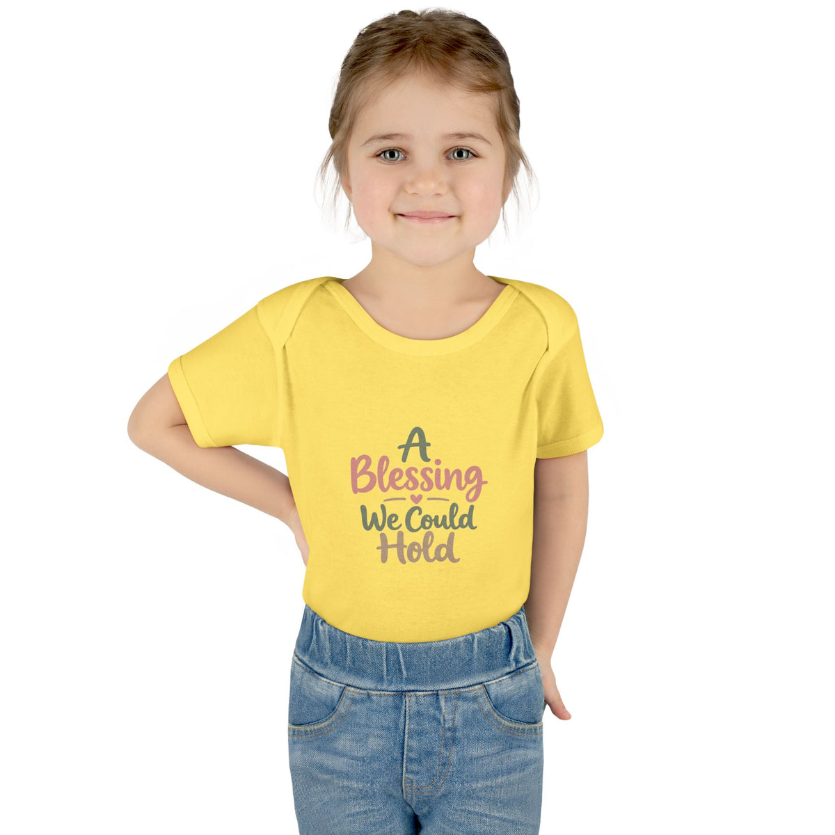 Infant Bodysuit — "A Blessing We Could Hold" Baby Onesie (Newborn Gift)