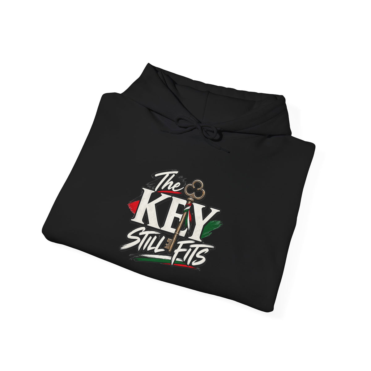 Hoodie — 'The Key Still Fits' Retro Script Logo Pullover