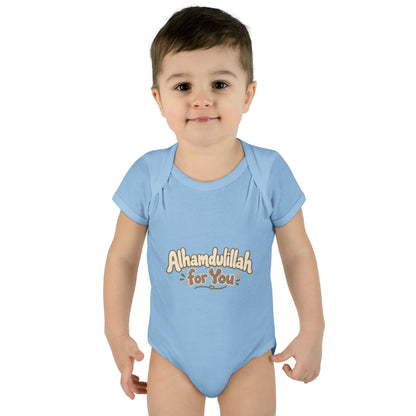“Alhamdulillah for You” Baby Bodysuit — Newborn Islamic Celebration Onesie
