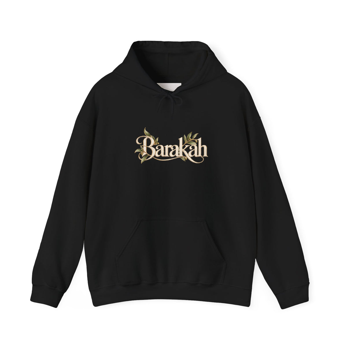 Floral Beach Hoodie — Vintage Script 'Beach' Graphic Pullover