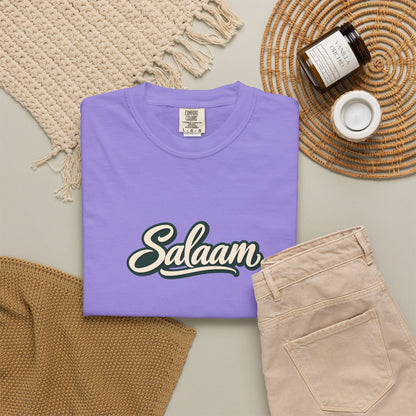 Salaam Script T-Shirt — Casual Islamic Greeting Tee