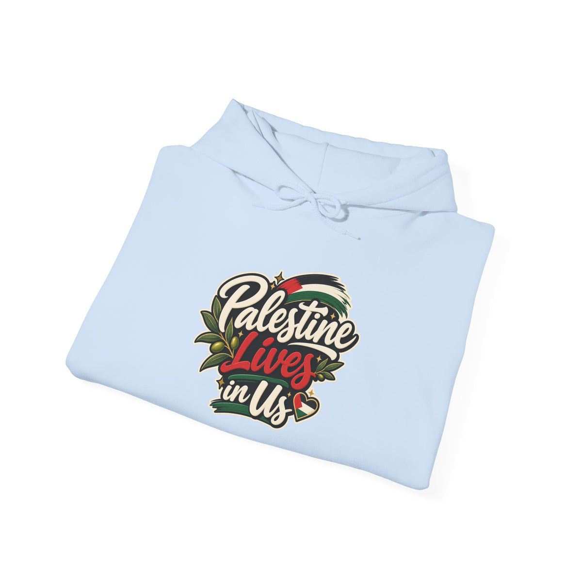 Hoodie — "Palestine Lives in Us" Graphic Hoodie