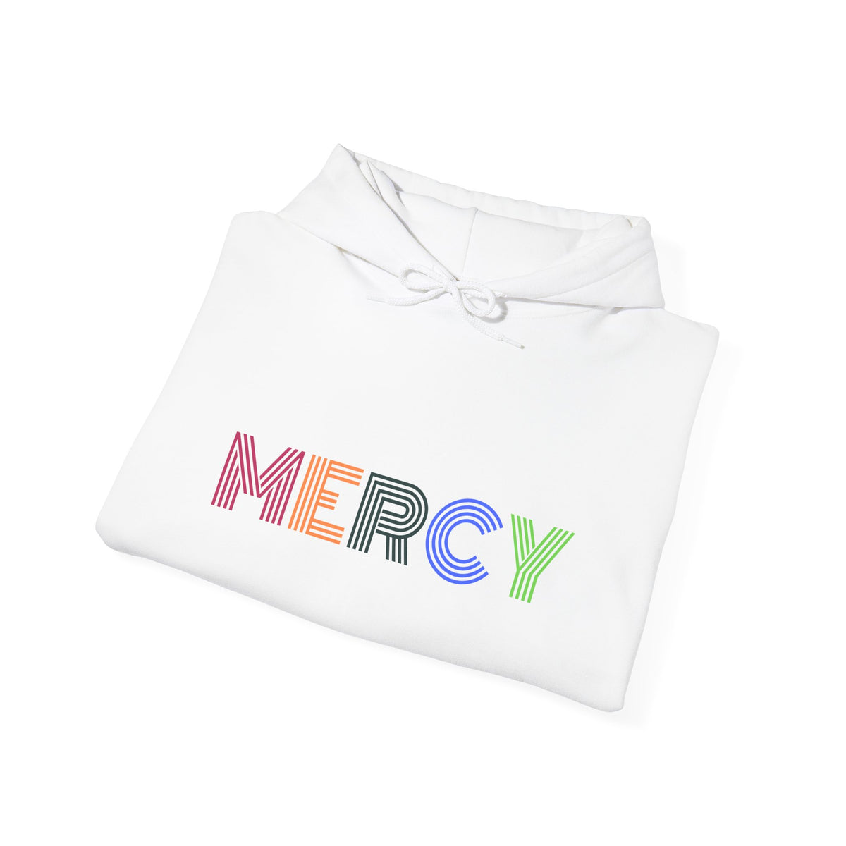 Mercy Hoodie — Colorful Mercy Graphic Hooded Sweatshirt
