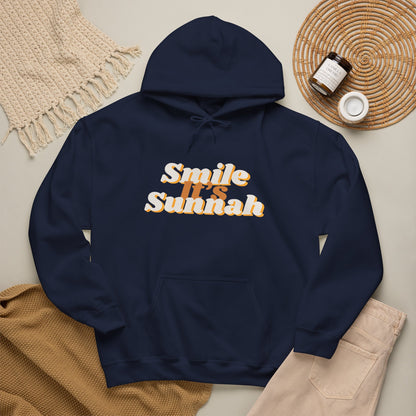Smile It's Sunnah Hoodie — Retro Yellow Script Hoodie