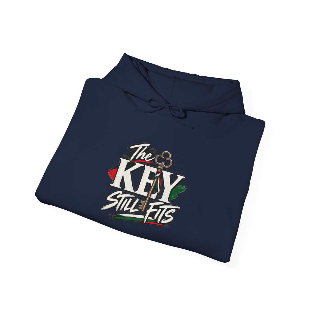 Hoodie — 'The Key Still Fits' Retro Script Logo Pullover