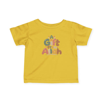 Infant Tee — "A Gift From Allah" Cute Islamic Baby Shirt