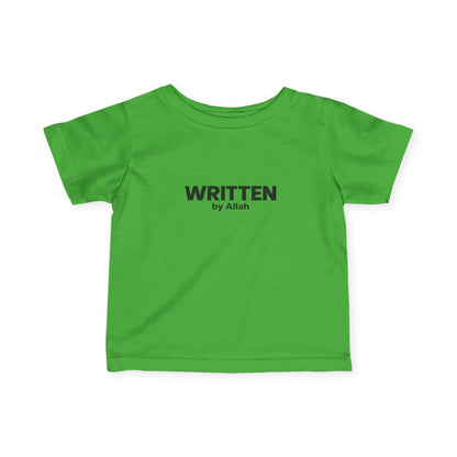 Infant Tee - "WRITTEN by Allah" Minimal Islamic Baby Shirt