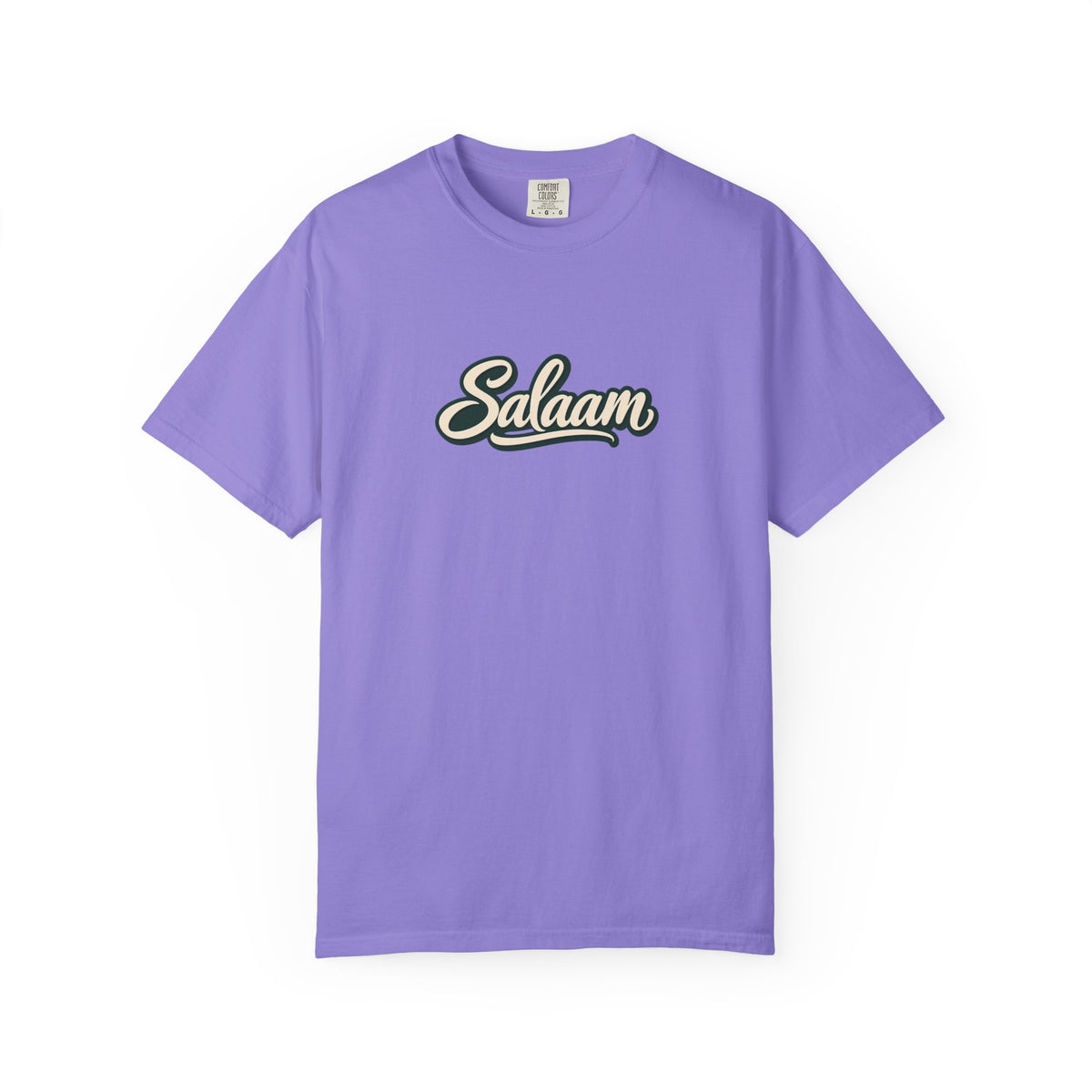 Salaam Script T-Shirt — Casual Islamic Greeting Tee