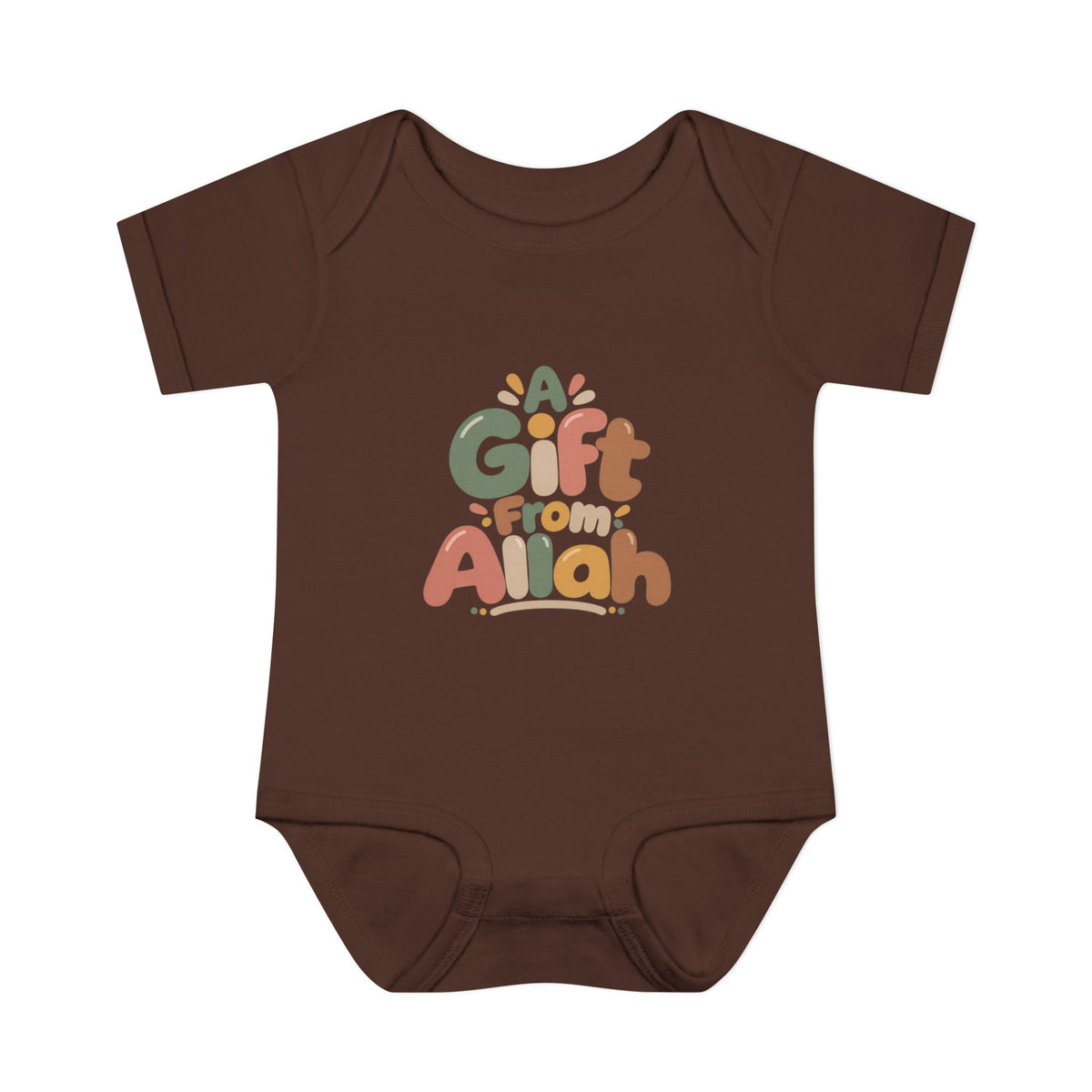 Infant Bodysuit — "A Gift From Allah" Baby Onesie, Islamic Newborn Gift