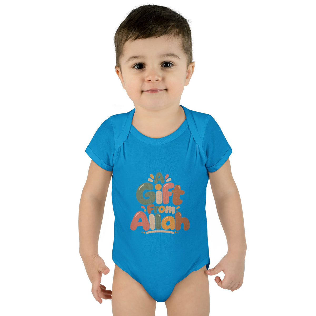 Infant Bodysuit — "A Gift From Allah" Baby Onesie, Islamic Newborn Gift